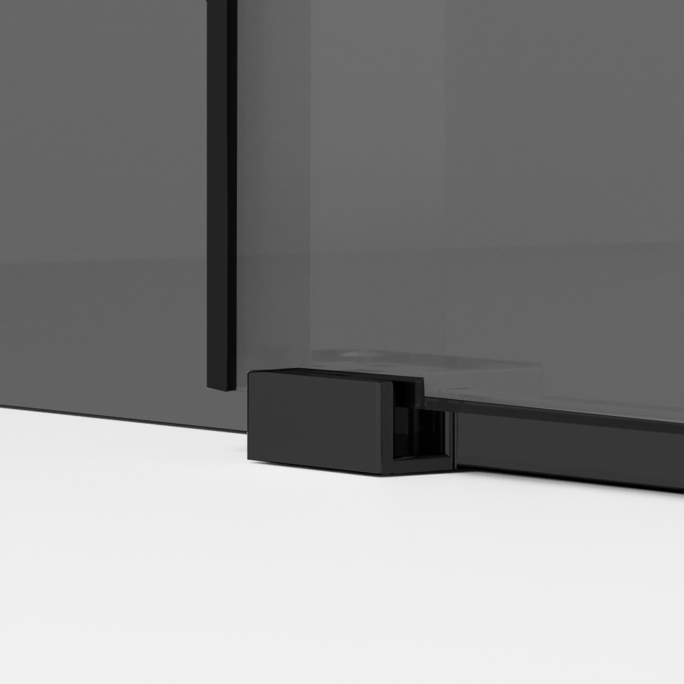 Душевое ограждение Ambassador Benefit 19021202HB-110HB (130х110х200) прямоугольник,черный,стекло прозрачное,раздвижная,2 места