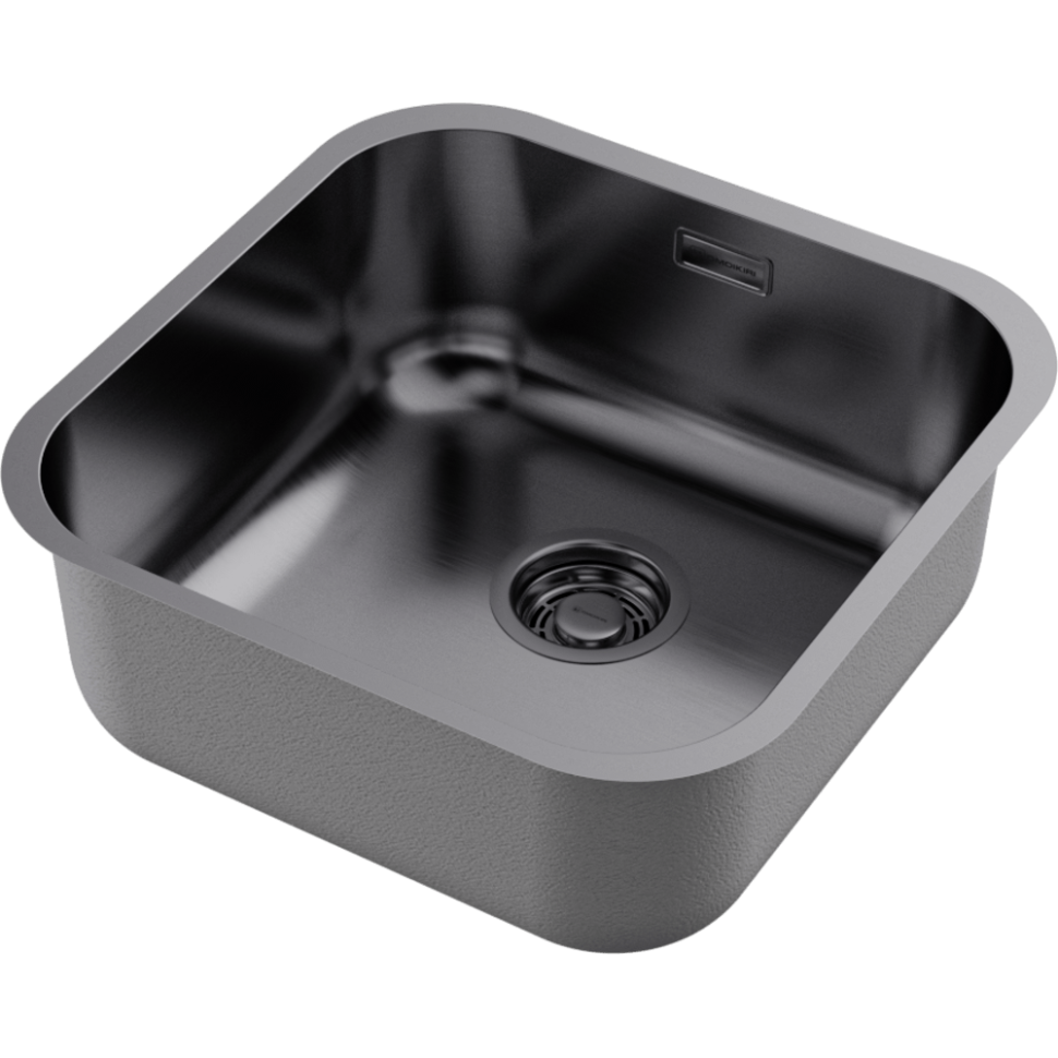 Кухонная мойка Omoikiri Omi 44-U/I-GM нерж. сталь/вороненая сталь