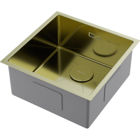 Кухонная мойка Omoikiri Taki 44-U/IF-LG нерж. сталь/светлое золото