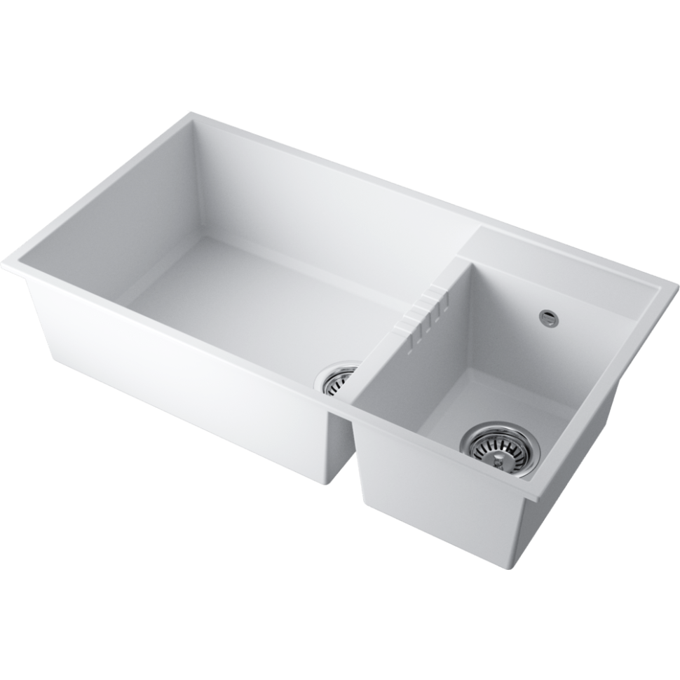 Кухонная мойка Omoikiri Tedori 85-2-U-PL Tetogranit/платина