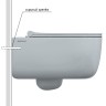 Унитаз BERGES подвесной EGO XL Rimless 54 см с функцией биде без смесителя, сиденье дюропласт Okus Slim SO, микролифт, быстросъём