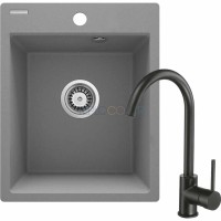 Гранитная мойка со смесителем, 1-чаша