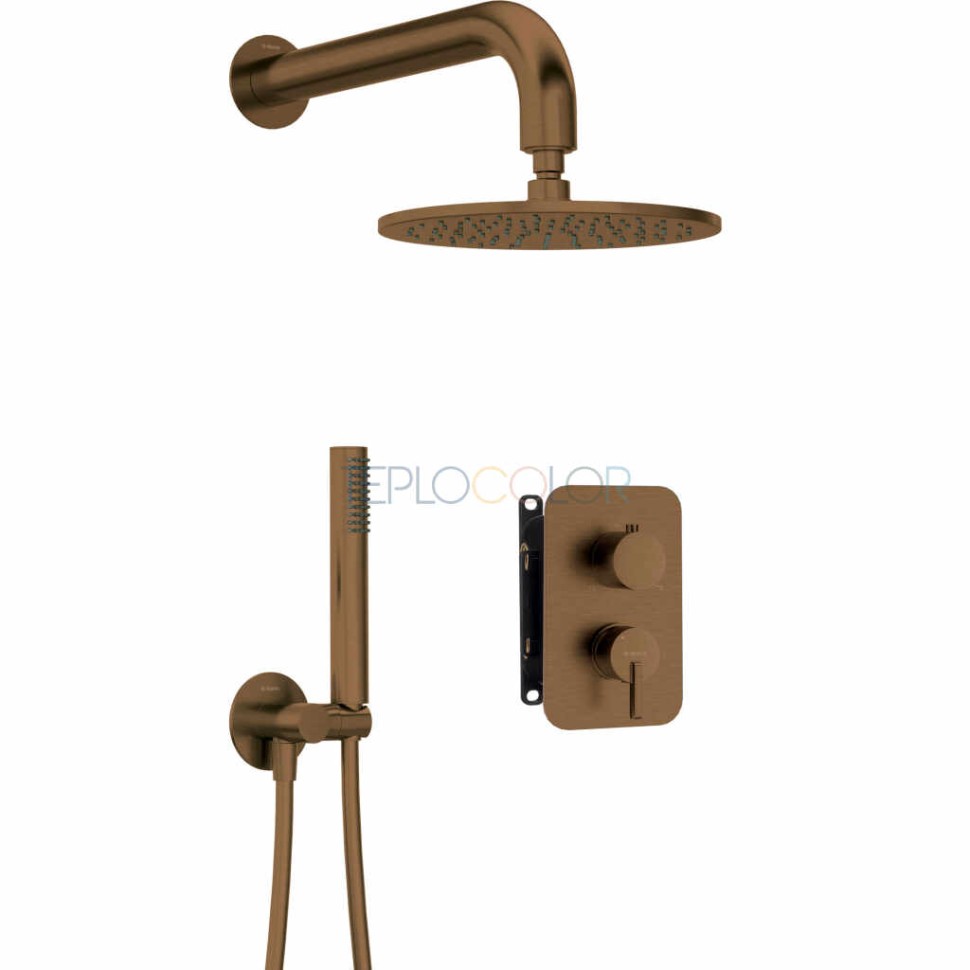 Набор для душа скрытого монтажа, со смешивающим BOXом - с верхним душем