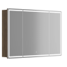 Зеркальный шкаф для ванной комнаты SANCOS Mirror 1190x150х740 мм, с LED подсветкой, цвет дуб чарльстон, арт. MI120ECH