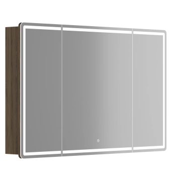 Зеркальный шкаф для ванной комнаты SANCOS Mirror 1190x150х740 мм, с LED подсветкой, цвет дуб чарльстон, арт. MI120ECH