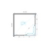 Душевой уголок BelBagno UNIQUE-A-2-85/100-M-Cr