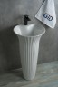 Раковина Gid Nb132 81113 накладная белая 41x41x84