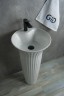 Раковина Gid Nb132 81113 накладная белая 41x41x84