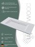Раковина для ванной 100 см, Uperwood Infinity, белая глянцевая