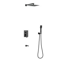Душевой комплект BERGES VENTAS 3S BLACK, черный матовый