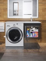 Раковина над стиральной машиной Uperwood Magenta 110х50х17,8 см, правая, крыло слева
