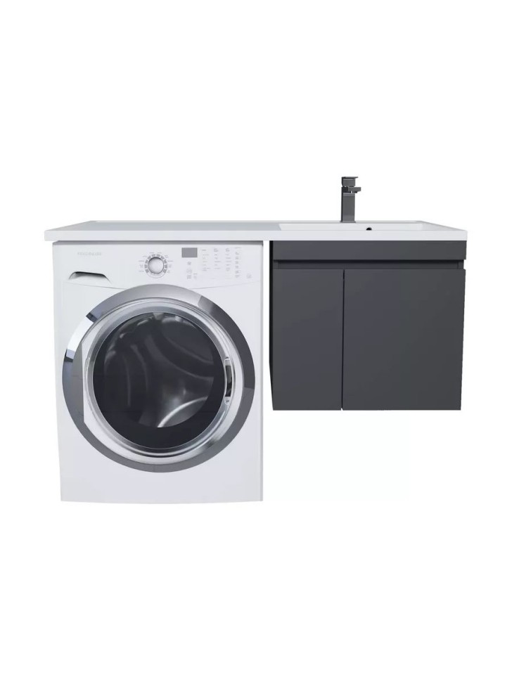 Раковина над стиральной машиной Uperwood Magenta 110х50х17,8 см, правая, крыло слева