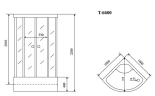 Timo Standart T-6600 Silver Fabric душевая кабина (100*100*220), турецкая баня хамам