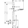 Душевой гарнитур Hansgrohe Raindance Select 120 3jet 65, 26620400 белый/хром