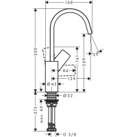 Смеситель для кухни Hansgrohe Vivenis белый матовый 75032700