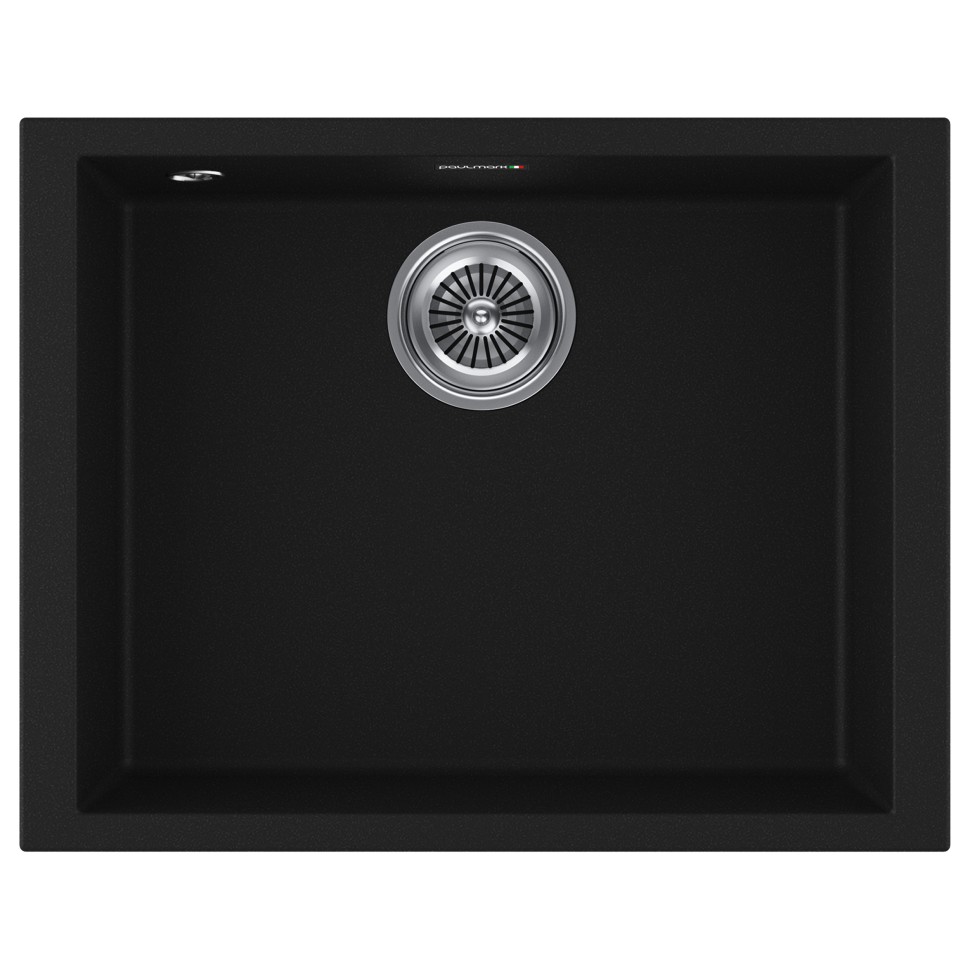 Мойка GRATO 56, ULTRAGRANIT, PM865644-BLM, BLACK, 560х435 мм, Paulmark