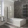 Шторка на ванну Veconi Palau PL-79, 700x1500, хром, стекло прозрачное