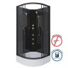Душевая кабина Niagara Classic NG-6501-14BKG (90х90х200) средний поддон(26см),черный,стекло тонированное,4 места