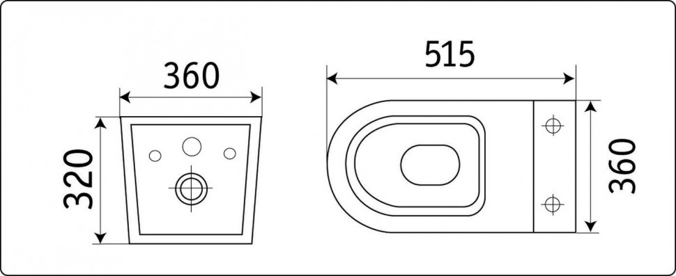 Унитаз подвесной CeramaLux NS-5178-18
