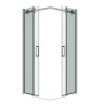 Душевое ограждение Grossman Classic 300.K33.04.1010.10.00 (100х100х195) квадрат,раздвижная,хром,стекло прозрачное, 2 места