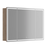 Зеркальный шкаф для ванной комнаты SANCOS Mirror 1190x150х740 мм, с LED подсветкой, цвет дуб галифакс натуральный, арт. MI120EG