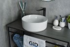Раковина Gid N9425 51144 накладная белая 40x40x15