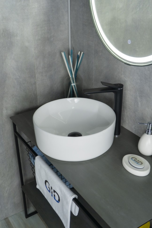 Раковина Gid N9425 51144 накладная белая 40x40x15