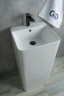Раковина Gid Nb148 81117 накладная белая 42x41x86