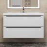 Тумба под раковину для ванной для ванной Uperwood Tanos 90 см, подвесная, белая/графит