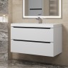 Тумба под раковину для ванной для ванной Uperwood Tanos 90 см, подвесная, белая/графит