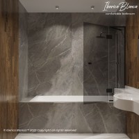 Шторка для ванны IBERICA BLANCA Mod.401 распашная тонированное стекло/черный 90х140см (IB401.TB.140.90)