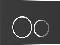 Кнопка смыва IBERICA BLANCA ESTI-O ABS-пластик, черный матовый (IB.B082.002.000)