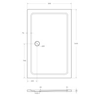 Поддон SMC CEZARES TRAY-M-AH-140/90-35-W