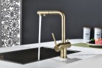 Смеситель для кухни SERPENTINE, бронза, Se213222-BR, Paulmark