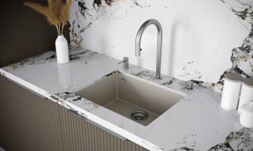 Мойка GRATO 56, ULTRAGRANIT, PM865644-VN, VANILLA, 560х435 мм, Paulmark