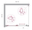 Душевой уголок BelBagno LUCE-AH-1-110/100-C-Cr