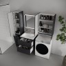 Тумба напольная STYLELINE "Марелла 60" (2 ящ.) Люкс Плюс антискрейтч графит под раковину Марелла Люкс 600х400