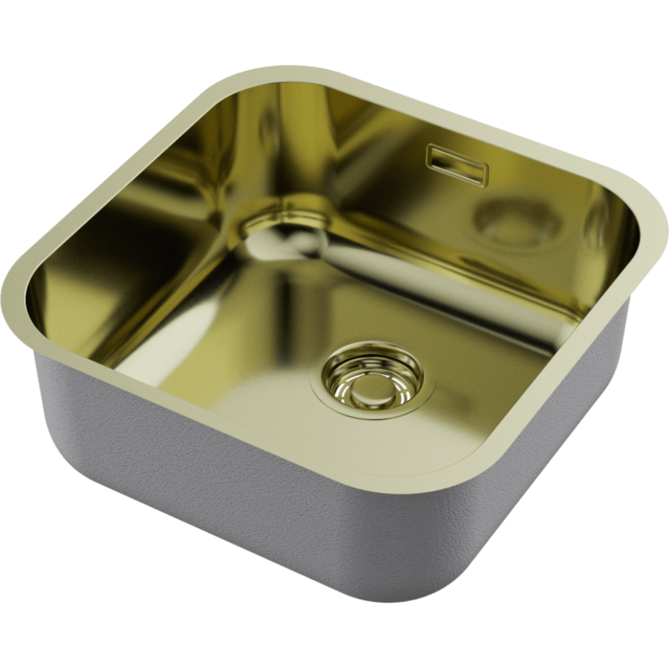 Кухонная мойка Omoikiri Omi 44-U/I-LG нерж. сталь/светлое золото