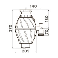 Измельчитель пищевых отходов Omoikiri Nagare 500