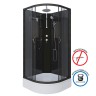 Душевая кабина Niagara Classic NG-6501-14BKT (90х90х210) средний поддон(26см),черный,стекло тонированное,4 места