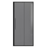 Дверь в нишу Niagara Nova NG-85-9TB (90х195) черный матовый,стекло тонированное,дверь раздвижная,1 место