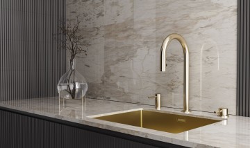 Смеситель для кухни ESTETICA, светлое золото, Es218006-LG, Paulmark-Starke