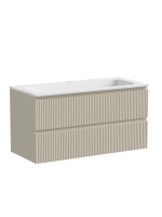 Тумба подвесная SANCOS Snob R 995х445х500, c двумя ящиками оснащенными доводчиками, Beige Soft , арт.SNR100CE
