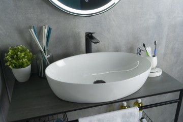 Раковина Gid N9433 51148 накладная белая 61x41x14.5