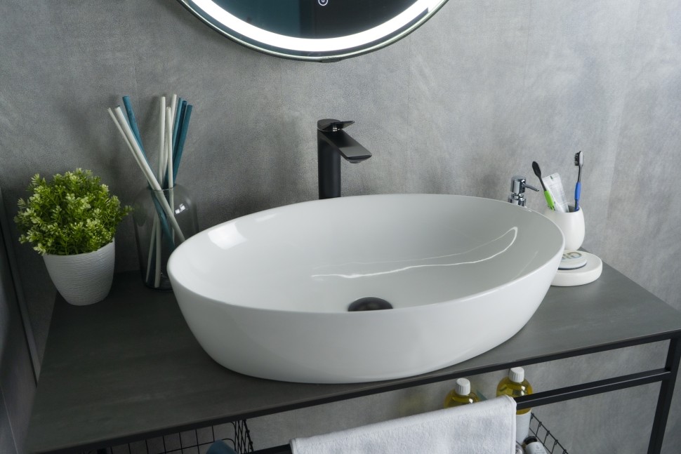 Раковина Gid N9433 51148 накладная белая 61x41x14.5