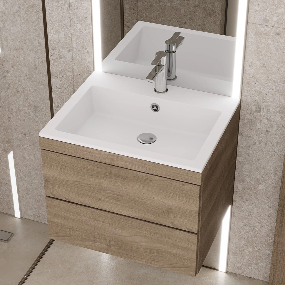 Раковина для ванной Uperwood Megan 60х48х16,5 см, белая матовая