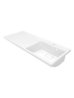 Раковина над стиральной машиной Uperwood Magenta 120х50х17,8 см, правая, крыло слева