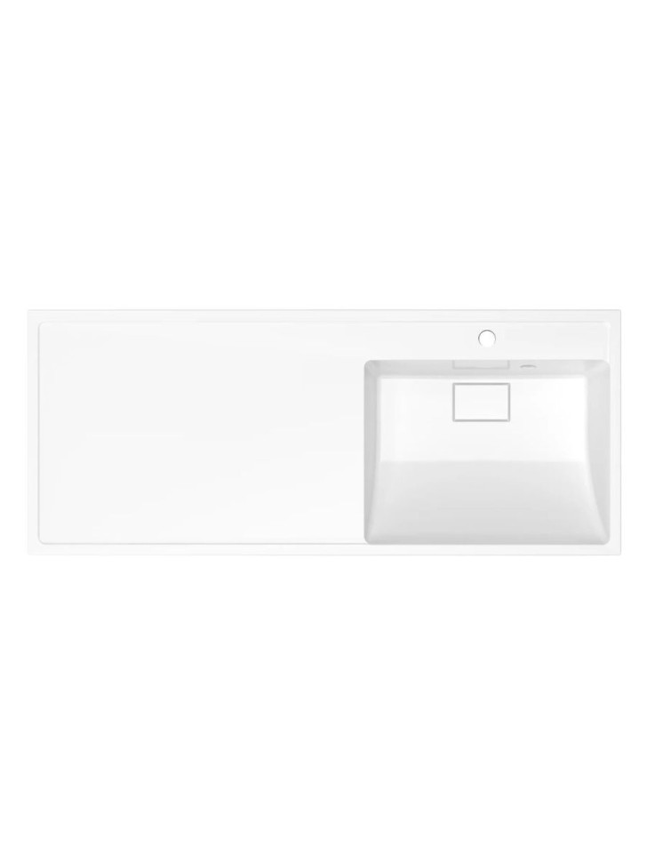 Раковина над стиральной машиной Uperwood Magenta 120х50х17,8 см, правая, крыло слева