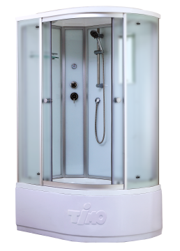 Timo Standart T-6620 Silver Fabric L душевая кабина (120*85*220), турецкая баня хамам