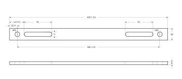 Комплект кронштейнов для крепления ног BELBAGNO BB06-SUP, 1700 mm
